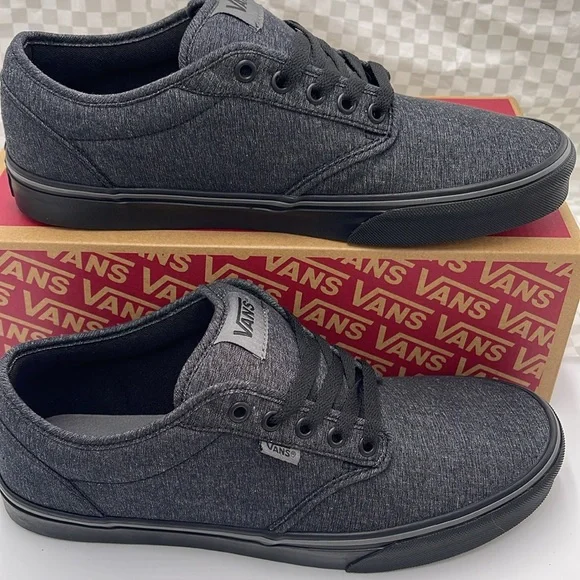 Vans Men’s Sneakers Canvas Upper Atwood
(Varsity Textile) Black/Pewt
VN0A45J9VEJ - Picture 2 of 16